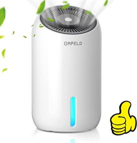 img 4 attached to 🌧️ ORFELD Dehumidifier: Compact & Portable 30oz with LED Light, Ideal for Basements, Bathrooms, and RVs