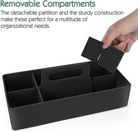 img 1 attached to Plastic Portable Organizer Compartments Supplies