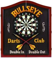 🎯 enhance your dart game with ram gameroom products wooden dartboard cabinet: bullseye darts club - double in, double out логотип