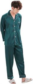 img 4 attached to 👕 ZUEVI Button Down Pajamas Sleepwear: Optimal Loungewear for Better Comfort