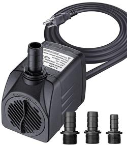 img 4 attached to 💧 Lyqily 400GPH Water Pump: Ultra Quiet Submersible Pump for Fountains, Aquariums, Ponds, and Hydroponics with 6.6ft High Lift and 5.9ft Power Cord