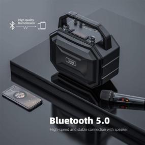 img 2 attached to MIFA портативная акустическая система с Bluetooth: 100W стереозвуковая бумбокс с глубоким басом, TWS, аккумуляторным микрофоном и пультом дистанционного управления - идеально подходит для детей, студентов, семейного собрания, вечеринок у бассейна и на пляже.