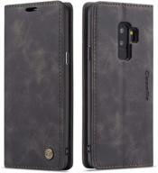 samsung galaxy magnetic protective leather cell phones & accessories for cases, holsters & clips logo