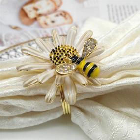 img 2 attached to 🌼 Dazzling Daisy Flower Napkin Rings - Elevate Your Dining Décor with SCTD's Exquisite Floral Touch