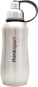 img 1 attached to 💧 Thinksport BPA-Free Double Wall Vacuum Insulated Stainless Steel Sports Bottle: Keep Hydrated, Chemical-Free!