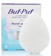 breakout-defying buf-puf regular facial sponge: dermatologist developed, deep-cleansing, and exfoliating solution to vanish blackheads and dirt - 1 count logo