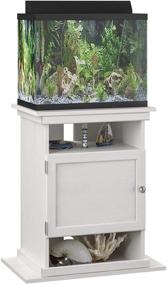 img 1 attached to Ivory Oak Flipper Aquarium Stand - Perfect for 10/20 Gallon Tanks