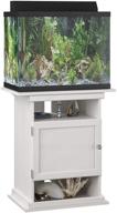 ivory oak flipper aquarium stand - perfect for 10/20 gallon tanks logo