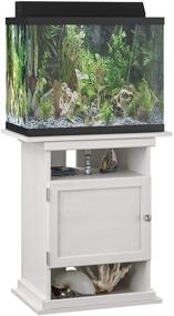 img 4 attached to Ivory Oak Flipper Aquarium Stand - Perfect for 10/20 Gallon Tanks