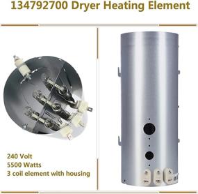 img 2 attached to 🔥 Monkemon 134792700 Dryer Heating Element, 137032600 Thermal Limiter & 3204267 Thermostat - Compatible with Electrolux Frigidaire Dryers. Replacement Parts for PS2349309, AP4368653, AP4368739, PS2349395 & AP21314