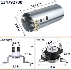 img 3 attached to 🔥 Monkemon 134792700 Dryer Heating Element, 137032600 Thermal Limiter & 3204267 Thermostat - Compatible with Electrolux Frigidaire Dryers. Replacement Parts for PS2349309, AP4368653, AP4368739, PS2349395 & AP21314