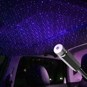 img 4 attached to Enhance Atmosphere with Booreina Star Projector Night Light - Perfect for Bedroom, Car, Ceiling & Party Decoration