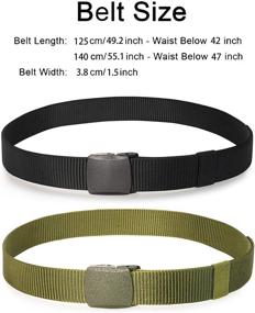 img 3 attached to RBOCOTT Military Tactical Outdoor Plastic Men's Accessories: Ultimate Belts Collection