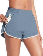 🏃 baleaf women's 2.5" running athletic shorts with zipper phone pocket for workout gym sports логотип