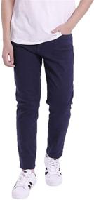 img 4 attached to 👖 Stretchable Skinny Fashion Jeans for Boys - GINGTTO