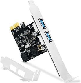 img 4 attached to 💻 FebSmart 2 Ports USB 3.0 PCIe Expansion Card for Windows Server, XP, Vista, 7, 8, 8.1, 10 PCs - Super Fast 5Gbps Data Transfer - Built-in Self-Powered Technology - No Additional Power Supply Required (FS-U2-Pro)