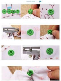 img 3 attached to 👗 Glossy White-B3 Sew On Plastic Snap Fasteners - Size 20, 200Sets - T5 Round - Perfect for Clothing