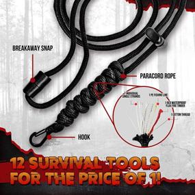 img 2 attached to 🎣 Ultimate Paracord Lanyard Survival 550: The Perfect Fish & Fire Cord Men's Gift