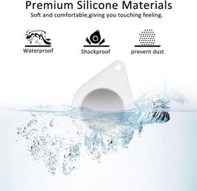 img 1 attached to 🔒 Protect and Personalize Your Apple AirTag with Silicone Cover, Carabiner included! Find your AirTag with Ease!