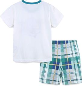 img 3 attached to Summer Outfits Cotton Crewneck Clothes Boys' Clothing - Clothing Sets