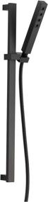 img 3 attached to 🚿 Enhance Shower Experience with DELTA FAUCET 51567-BL H2Okinetic Slide Bar Handshower in Matte Black