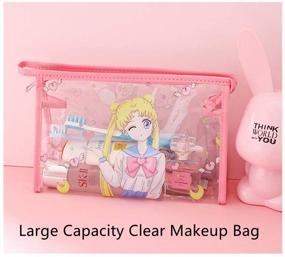 img 3 attached to 🎒 Kerr's Choice: Cute Waterproof Toiletry Bag, Ideal Makeup and Travel Storage Gift for Girls and Women
