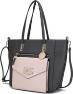 👜 stylish mkf shoulder bag: women's pocketbook, handbags & wallets in satchel style logo