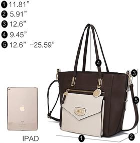 img 2 attached to 👜 Стильная сумка на плечо MKF: Женский кошелек, сумка и бумажник в стиле сэтчел