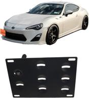 🚗 jgr racing jdm car tow eye front bumper tow hole hook license plate mount bracket holder relocation kit for 2013-2016 scion fr-s, 2015-2016 wrx/wrx sti, forester, impreza, and toyota 86 – no drill installation logo
