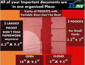 img 1 attached to 🚗 Zzteck роскошный держатель регистрации автомобиля: организуйте страховые карты и документы в стильном кошельке из искусственной кожи