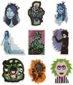 img 2 attached to Halloween Tim Burton Movies Sticker Pack Of 50 Stickers - Movie Theme Stickers For Laptop