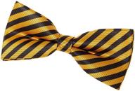 stylish and convenient: retreez striped woven pre tied bow - perfect accessory for any occasion logo