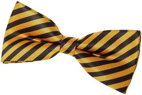 img 1 attached to Stylish and Convenient: Retreez Striped Woven Pre Tied Bow - Perfect Accessory for Any Occasion