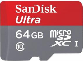 img 1 attached to 💾 Sandisk Ultra 64GB MicroSDXC UHS-I Flash Memory Card (SDSQUNC-064G-AN6IA) - Высокопроизводительное хранилище для ваших устройств