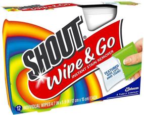 img 1 attached to Shout Wipes - Portable Stain Treater Towelettes: 2-Pack, 24 Count, Multicolor - Ultimate Stain Removal Solution On-The-Go!