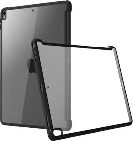 img 3 attached to 📱 i-Blason Clear Hybrid Cover for iPad Pro 10.5" (2017 Release) & iPad Air 3 10.5" 2019 (3rd Generation) - Compatible with Official Smart Cover & Smart Keyboard - Updated Version (Clear/Black)