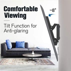 img 3 attached to 📺 Mounting Dream MD2268-MK Tilting TV Mounts for 26-55 Inch LED, LCD TVs up to VESA 400 x 400mm, 88 LBS Loading Capacity – TV Wall Mount with Innovative Strap Design for Easy Locking and Release