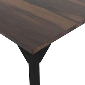 img 1 attached to 💻 Adesi Computer Desk Home Office Writing PC Table, Simple Modern Style, Study Desk, Rustic Brown 32 inch, Laptop Table, Gamer, Metal Frame