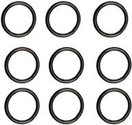 pack of 15 black welded o-ring nickel plated steel rings, 2 inches - 🔗 multi-purpose metal o ring for macrame, camping, belts, dog leashes, light luggage, crafts, diy accessories logo