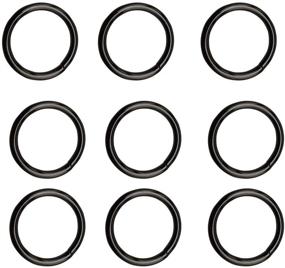 img 3 attached to Pack of 15 Black Welded O-Ring Nickel Plated Steel Rings, 2 inches - 🔗 Multi-Purpose Metal O Ring for Macrame, Camping, Belts, Dog Leashes, Light Luggage, Crafts, DIY Accessories