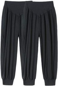 img 1 attached to 👖 Versatile AvaCostume Baggy Casual Trousers in Black - The Perfect Boys' Pants for Comfort and Style