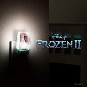 img 3 attached to 👸 Disney Frozen 45670 LED Night Light: Anna and Elsa Princess Plug-in - Perfect for Girl's Room Décor, UL-Certified, Dusk-to-Dawn Sensor, Ideal for Bedroom, Nursery, Bathroom, Kid's Playroom