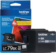 🖨️ brother lc-79bk xxl cartridge ink - retail packaging, super high yield - black logo