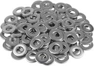 💯 304 stainless steel 1/4 inch stainless flat washer - pack of 100, 5/8 inch outside diameter логотип