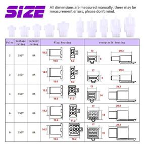 img 3 attached to 🔌 Complete 700Pcs Automotive Electrical Wire Connectors Kit - 2.8mm 2 3 4 6 9 Pin – Includes Pin Header Crimp Wire Terminals & 30 Kits of 4mm Car Motorcycle Bullet Terminal Wire