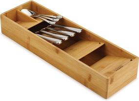 img 3 attached to 🍴 Bamboo Compact Cutlery Organizer Kitchen Drawer Tray - Joseph Joseph 85168 DrawerStore (Small)