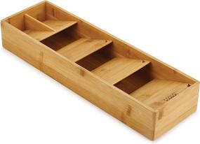 img 4 attached to 🍴 Bamboo Compact Cutlery Organizer Kitchen Drawer Tray - Joseph Joseph 85168 DrawerStore (Small)