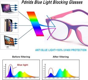 img 3 attached to 👓 Blue Light Blocking Glasses for Kids - Filter Blue Ray Computer Game Glasses with UV Glare Protection, Suitable for Boys and Girls aged 8-16