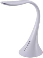 💡 bostitch office vled1821white-bos modern led gooseneck desk lamp with dimmable lighting, usb charging port, and white finish логотип