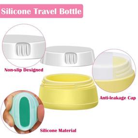 img 3 attached to 🧴 Premium Approved Silicone Containers for Convenient Toiletry Storage